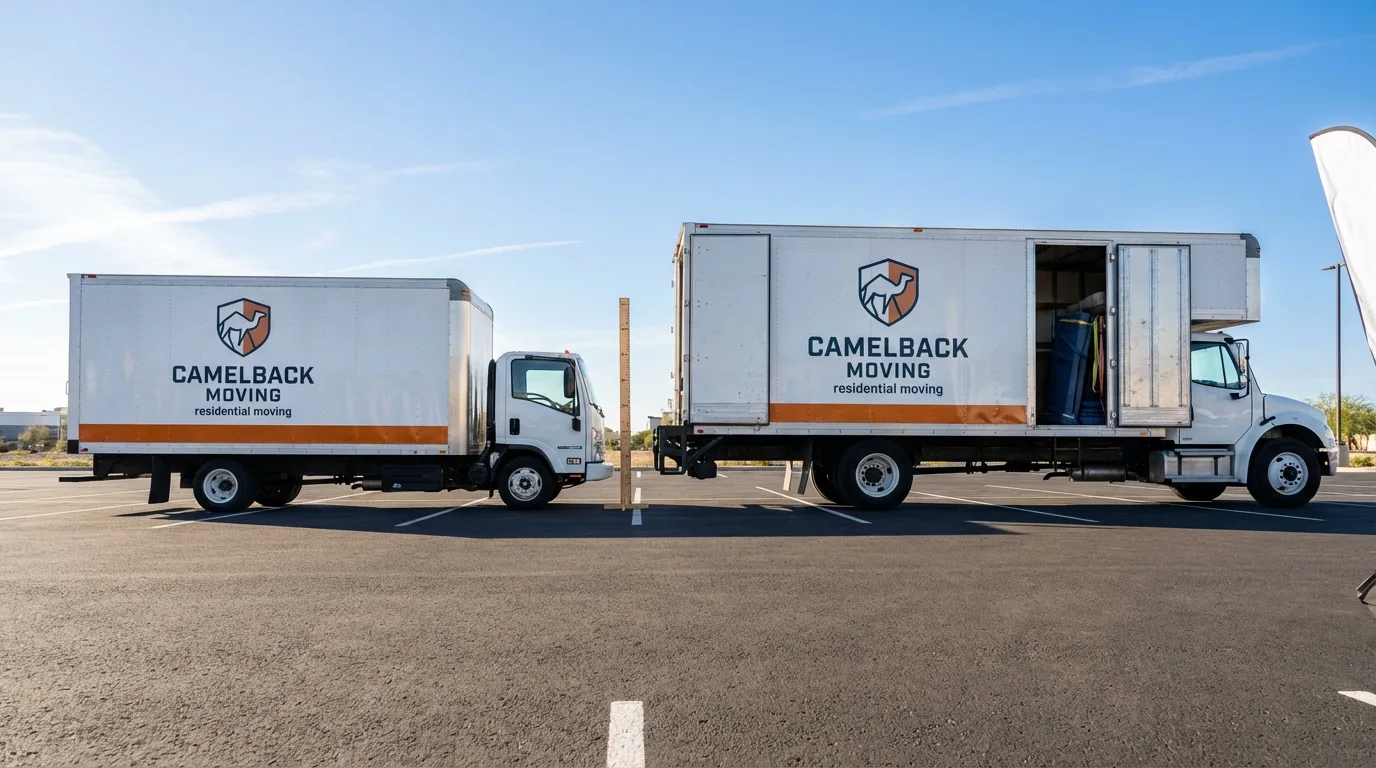 Moving truck size capacity guide in South Fallsburg